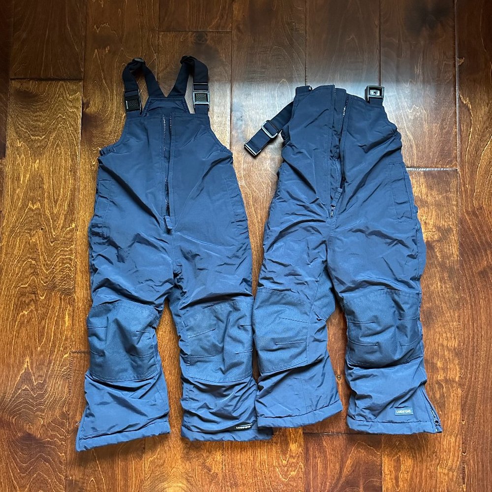 TWIN BUNDLE - 2 Lands' End Squall Waterproof Iron Knee Bibs in Navy Color